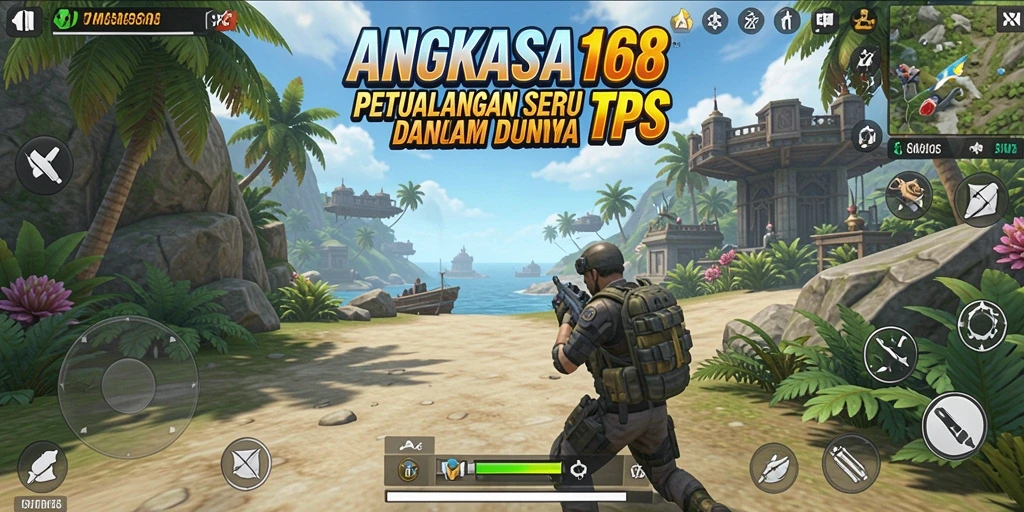 Tangkapan layar gameplay menarik dalam ANGKASA168 dengan aksi TPS yang intens.