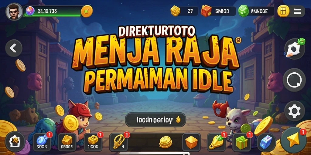 Tampilan gameplay menarik dari <strong>DIREKTURTOTO</strong> yang menunjukkan aktivitas Idle dengan jelas.