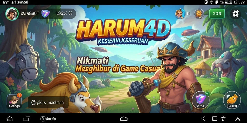 Tampilan menarik dari gameplay HARUM4D yang menghibur.
