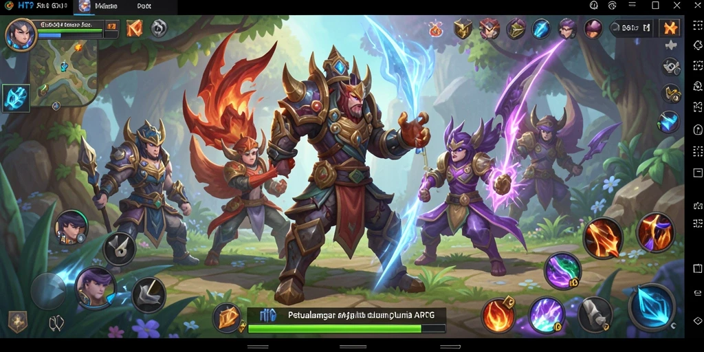 Screenshot gameplay HIT9 yang menunjukkan aksi pertempuran yang mendebarkan.
