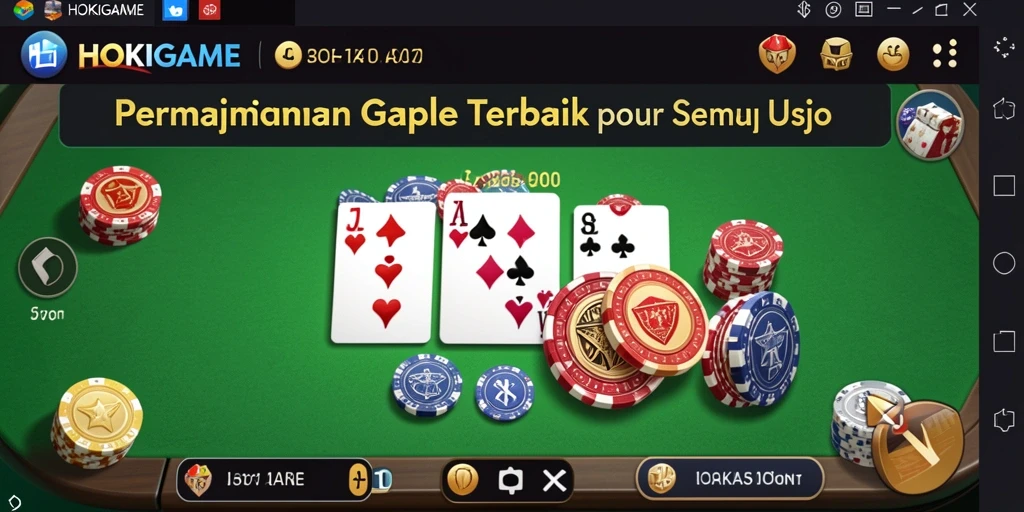 Gameplay seru HOKIGAME yang penuh tantangan Gaple.