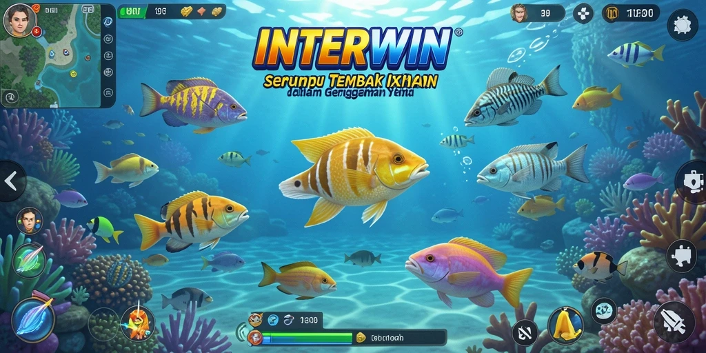 Tangkapan layar gameplay seru Tembak Ikan INTERWIN.