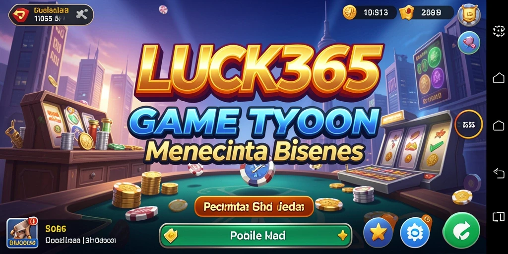 Screenshot utama LUCK365 menampilkan gameplay menarik dari dunia Tycoon.