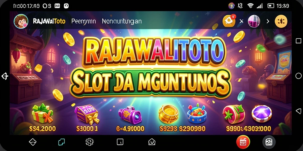 Tampilan gameplay seru dalam RAJAWALITOTO menampilkan kemenangan slot yang mengasyikkan.