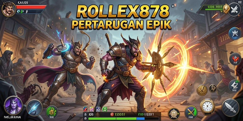 Tampilan seru gameplay Fighting di ROLEX878 dengan karakter beraksi.